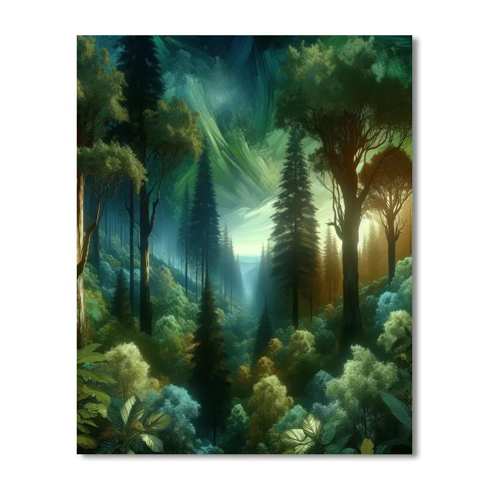 Timeless Forest Majesty Painting By Numbers Kit