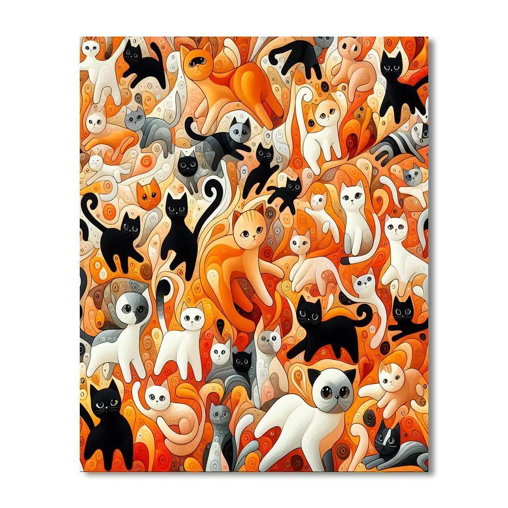 Cat's Whisker Whimsy Paint By Numbers Kits
