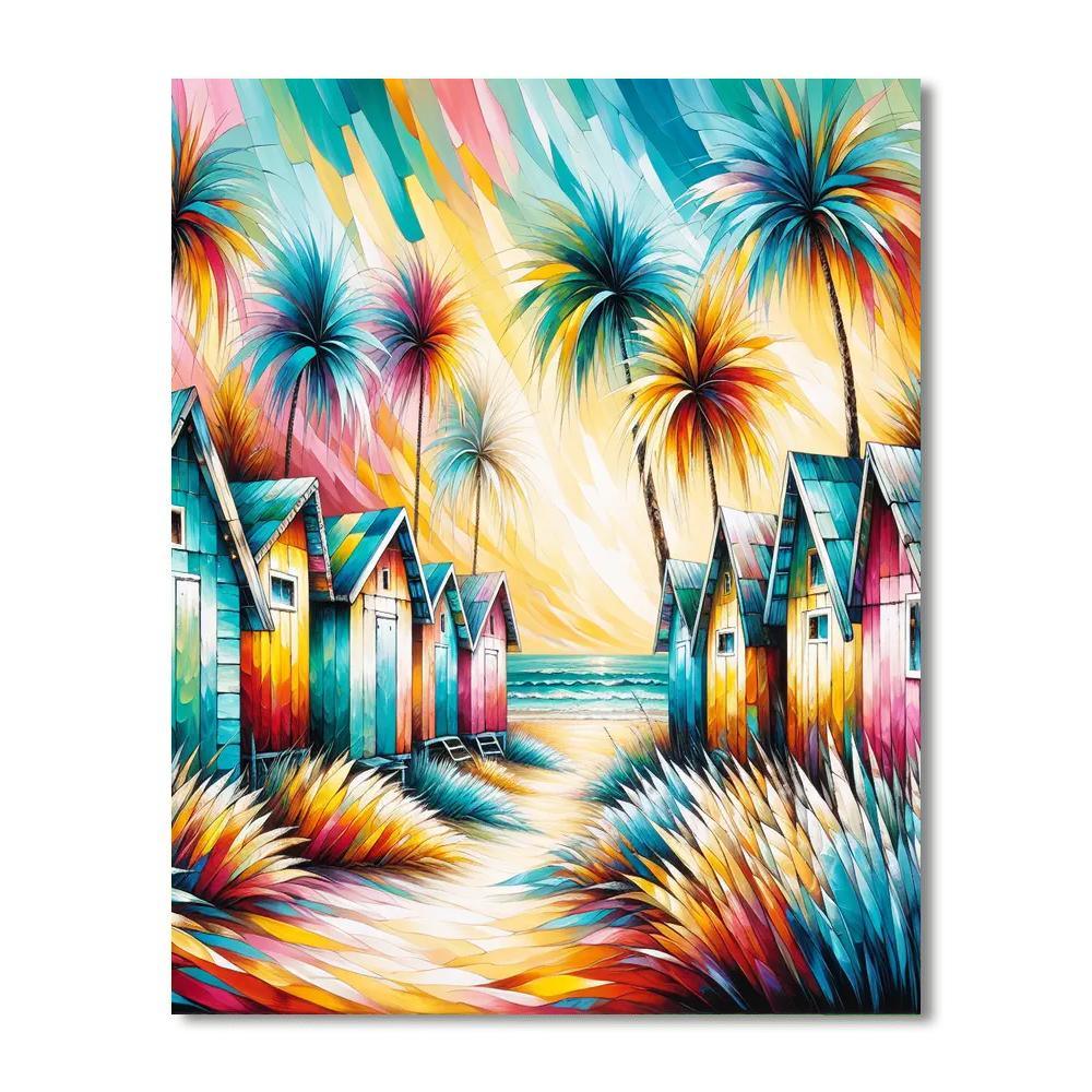 Bohemian Seaside Retreat Painting By Numbers Kit