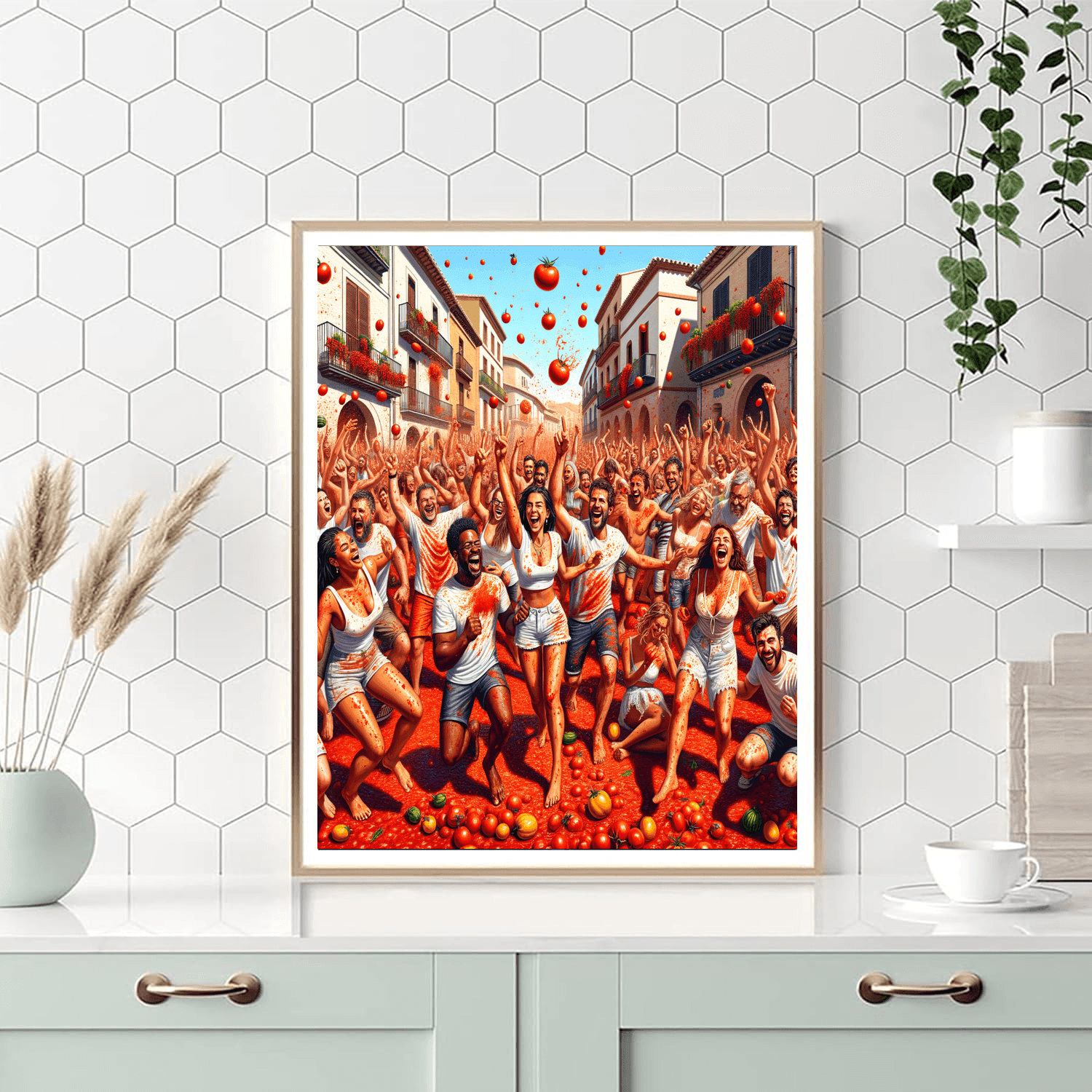 La Tomatina Festival Paint By Numbers Kits
