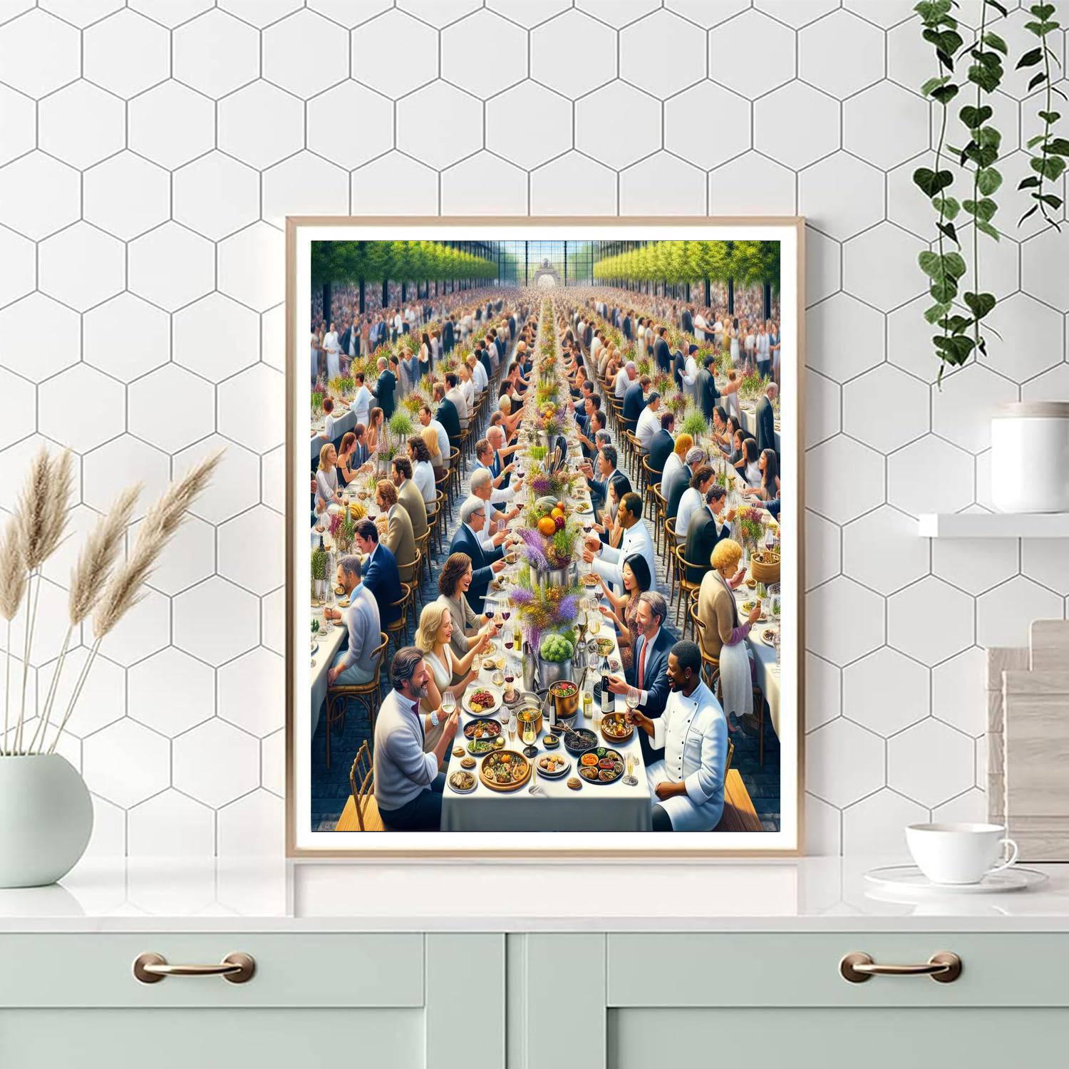 Food And Wine Festival DIY Paint By Numbers