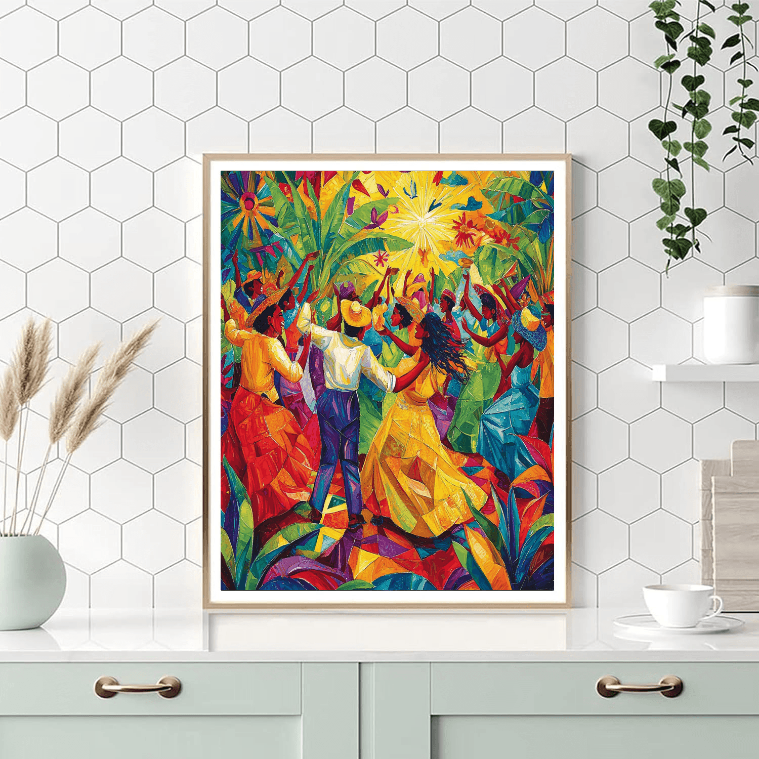 Rivera Inspired Joyful Gatherings  Numbered Painting Kits