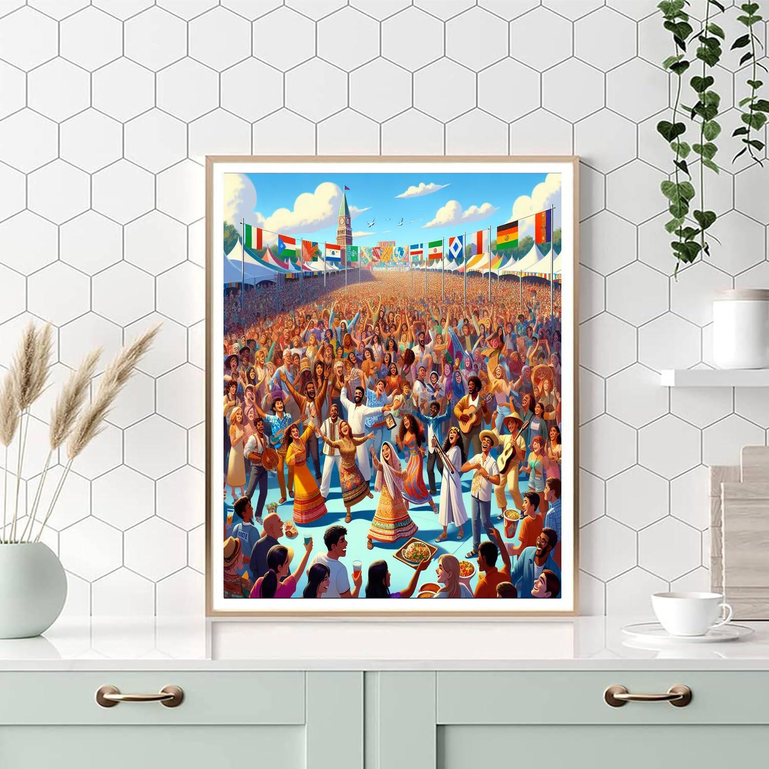 World Music Festival Paint By Numbers Art