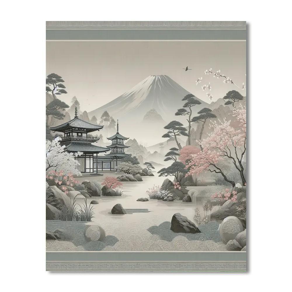 Japan's Tranquil Elegance Number Painting
