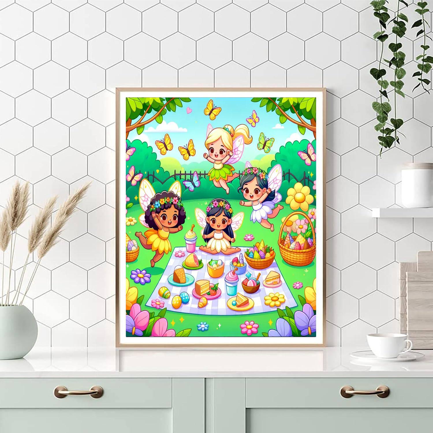 Magical Garden Picnic Numbered Painting Kits