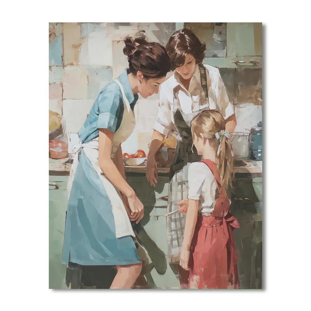 Mom's Love In Every Brushstroke Numbered Painting Kits