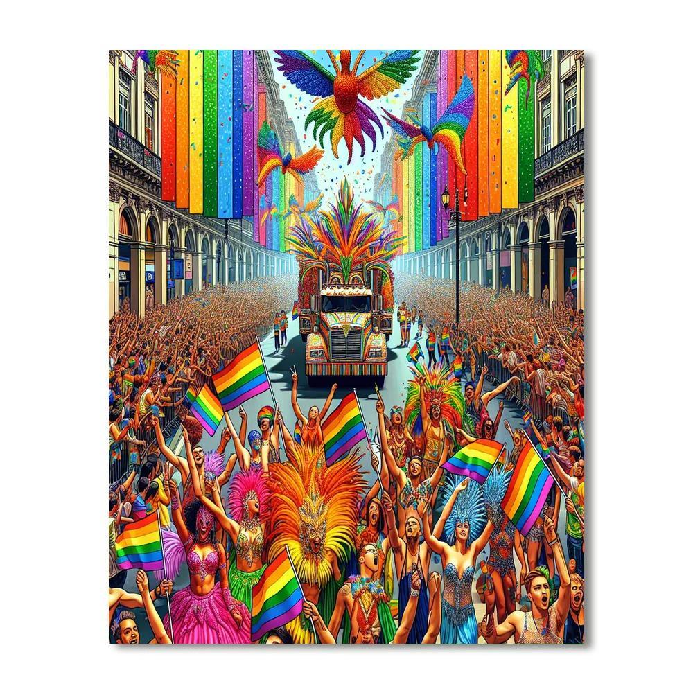 Pride Festival - São Paulo Paint By Numbers Art