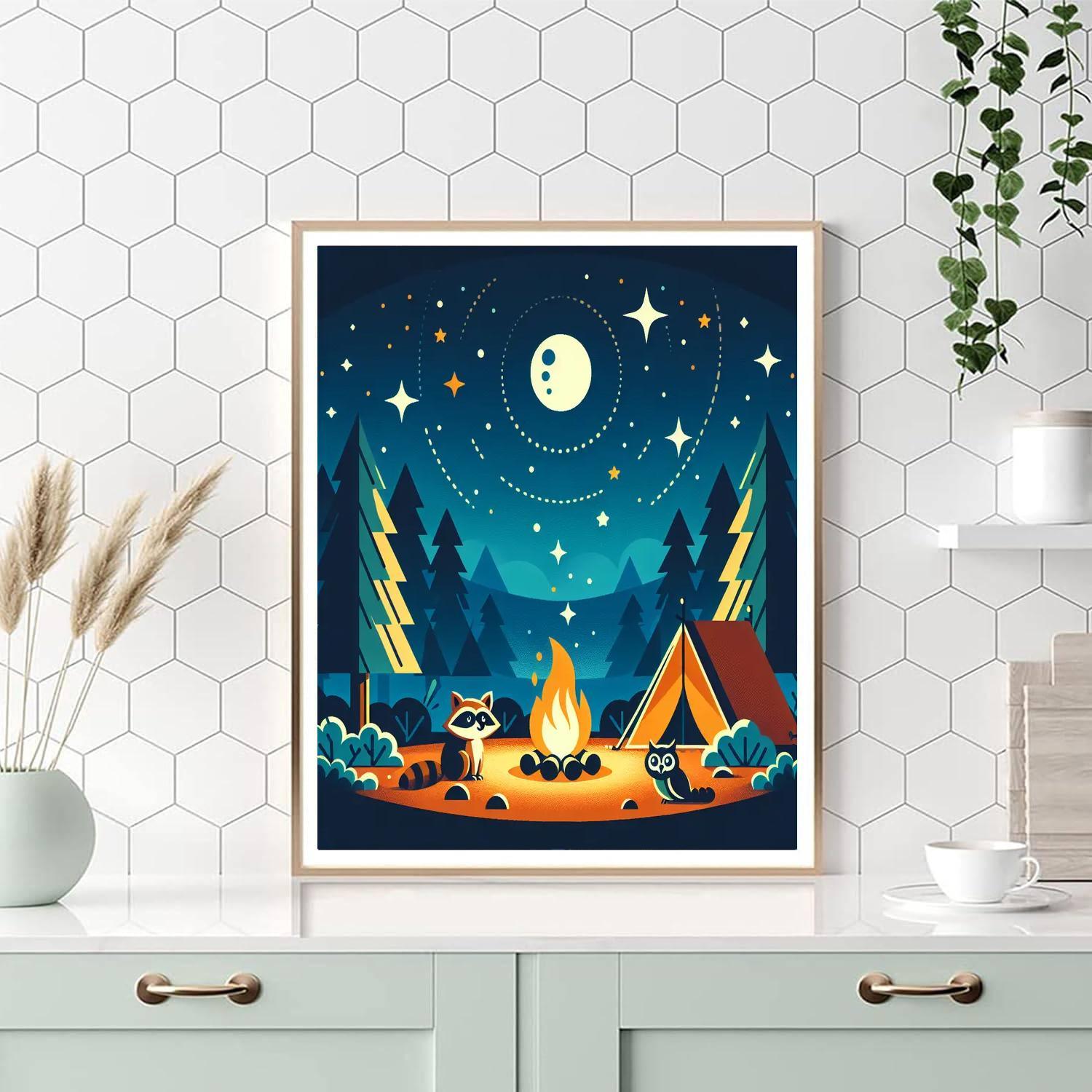 Under The Stars Camping Trip Numbered Painting Kits