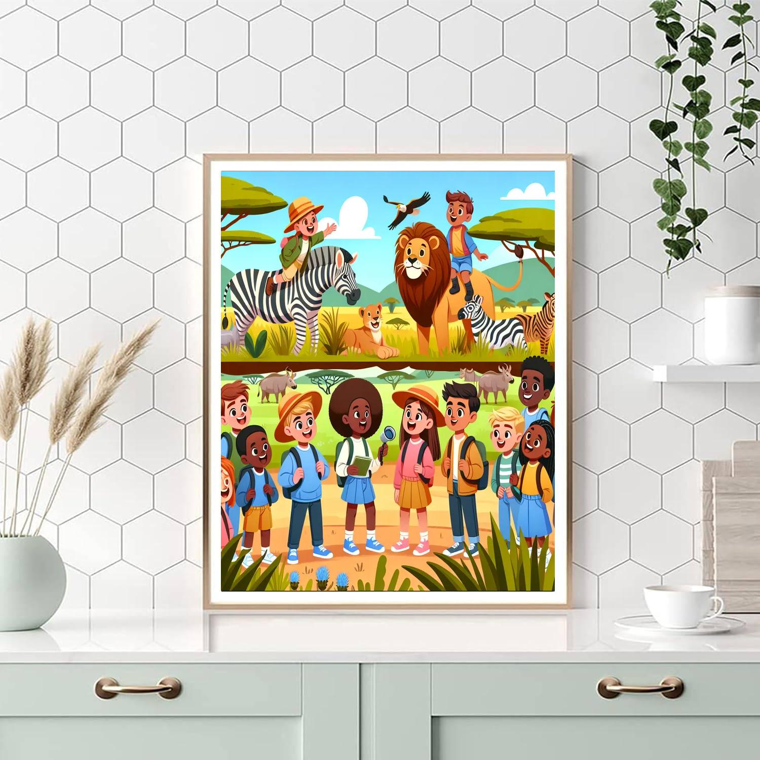 Safari Explorer's Journey Paint By Number