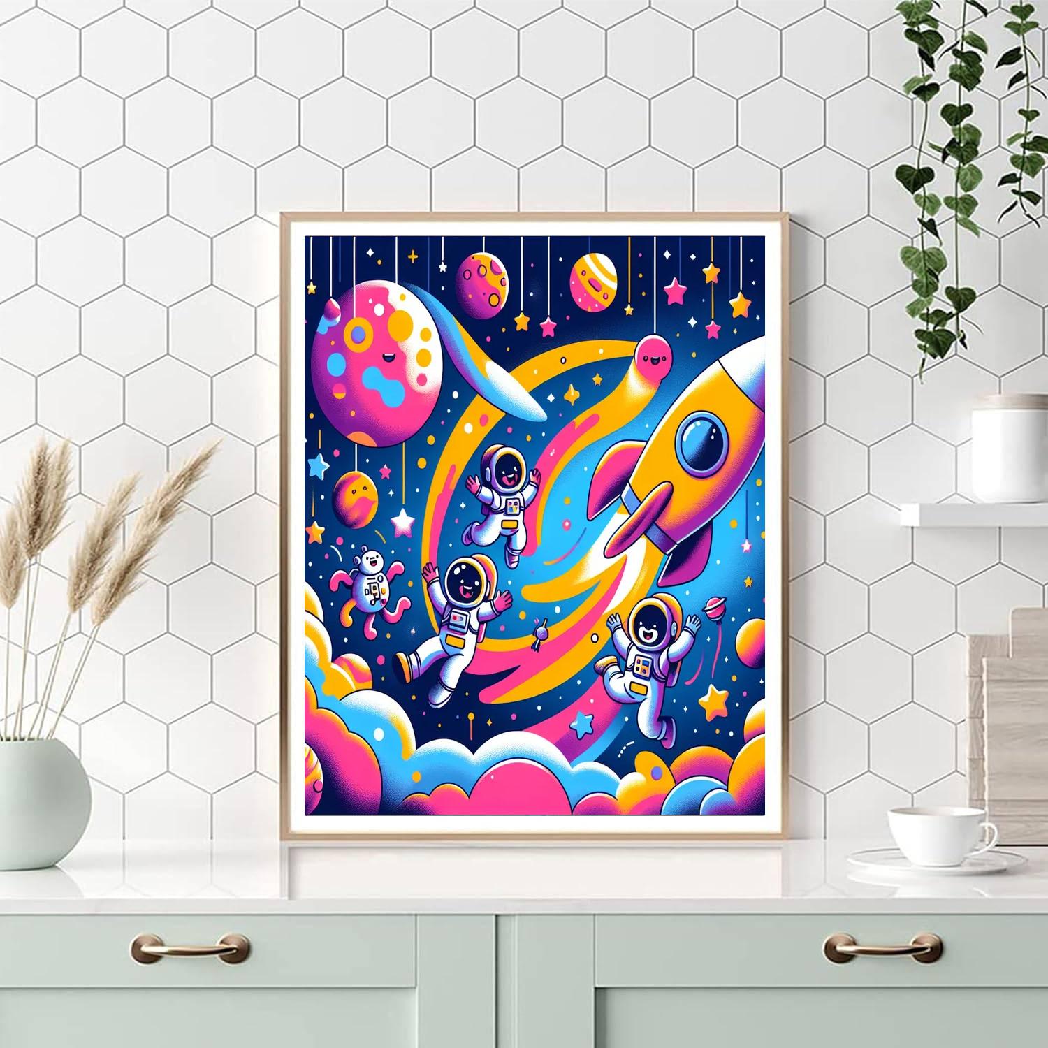 Exploration Of The Cosmos Painting Number Kit
