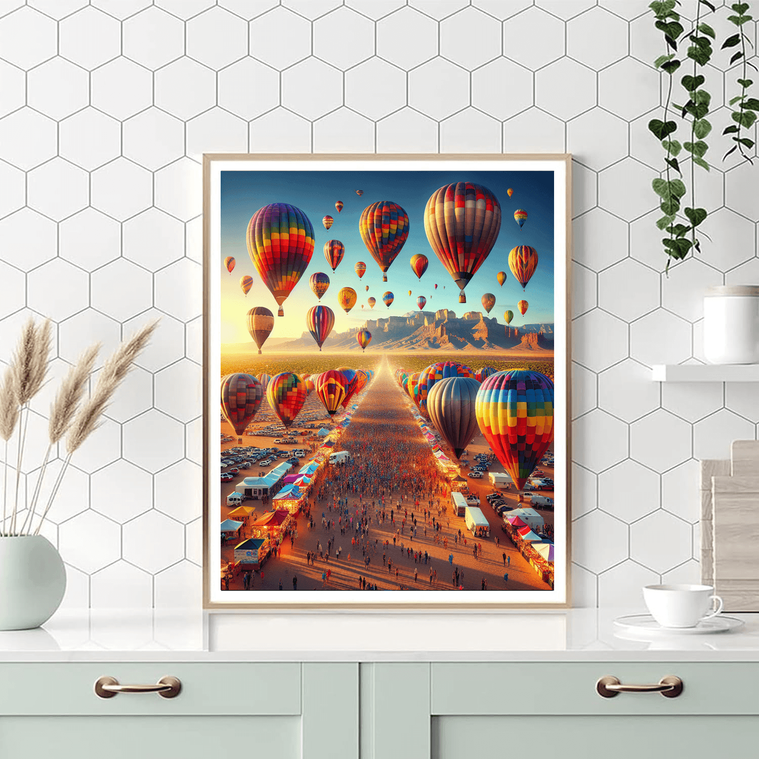 The Balloon Fiesta Painting Number Kit
