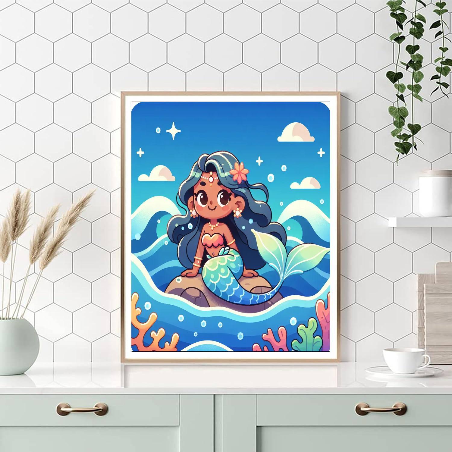 Underwater Mermaid Dreams Paint By Color