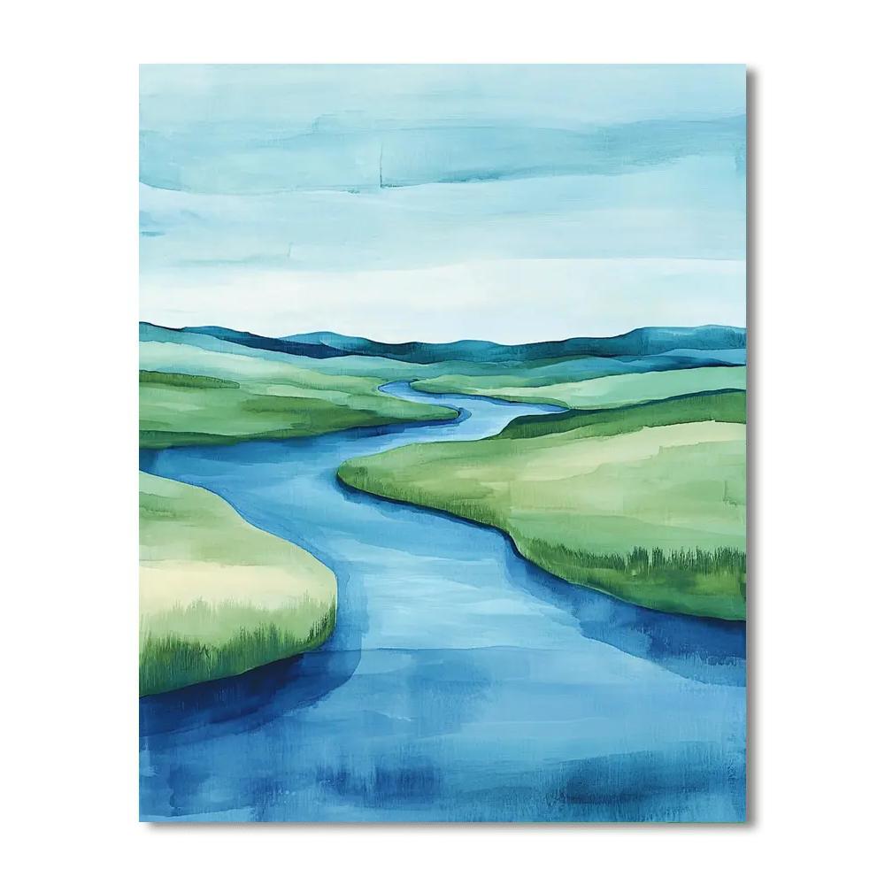 Michelangelo Inspired Transcendent Flow  DIY Paint By Numbers