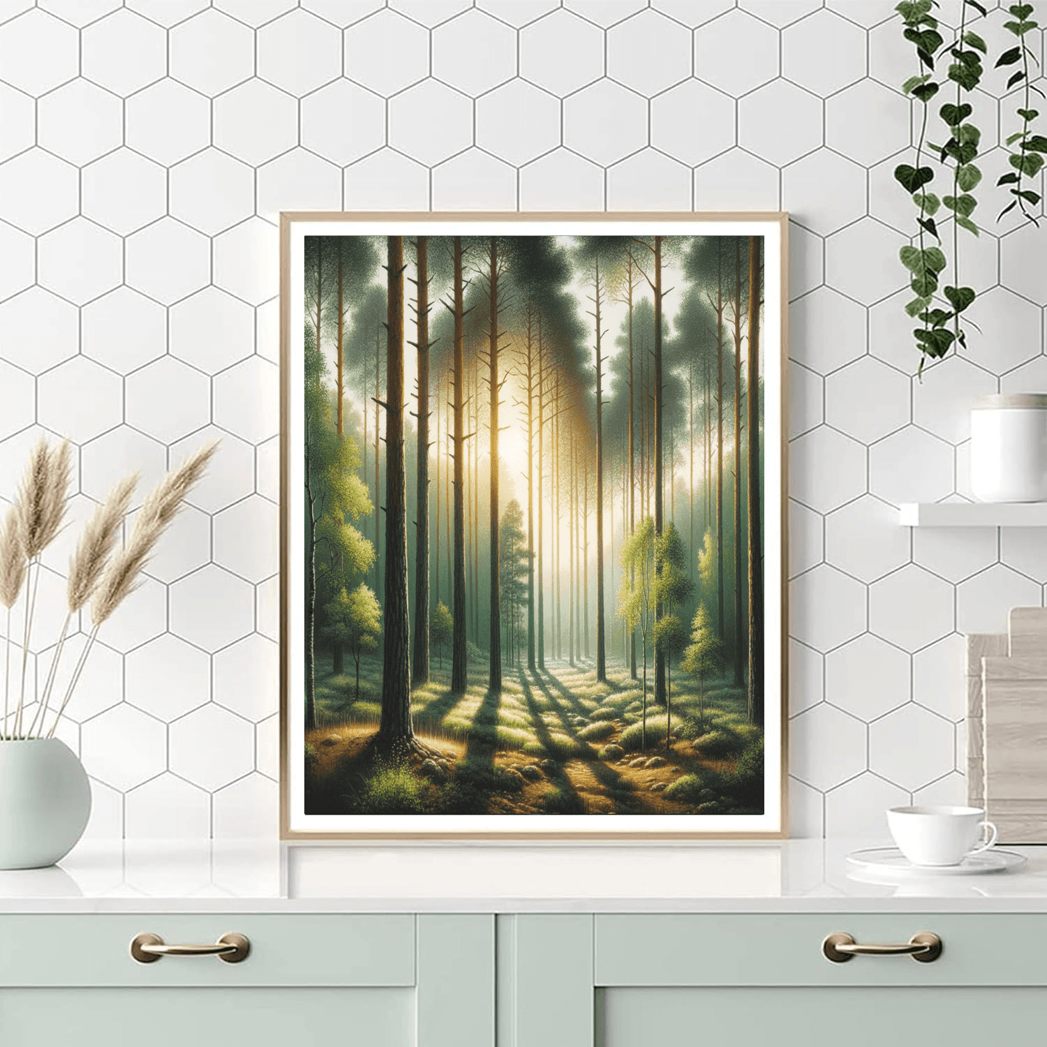 Whispering Pines Serenity DIY Paint By Numbers