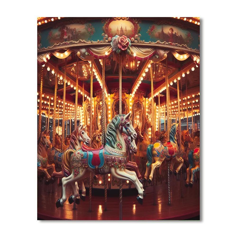 Carnival Carousel Delight Paint By Number