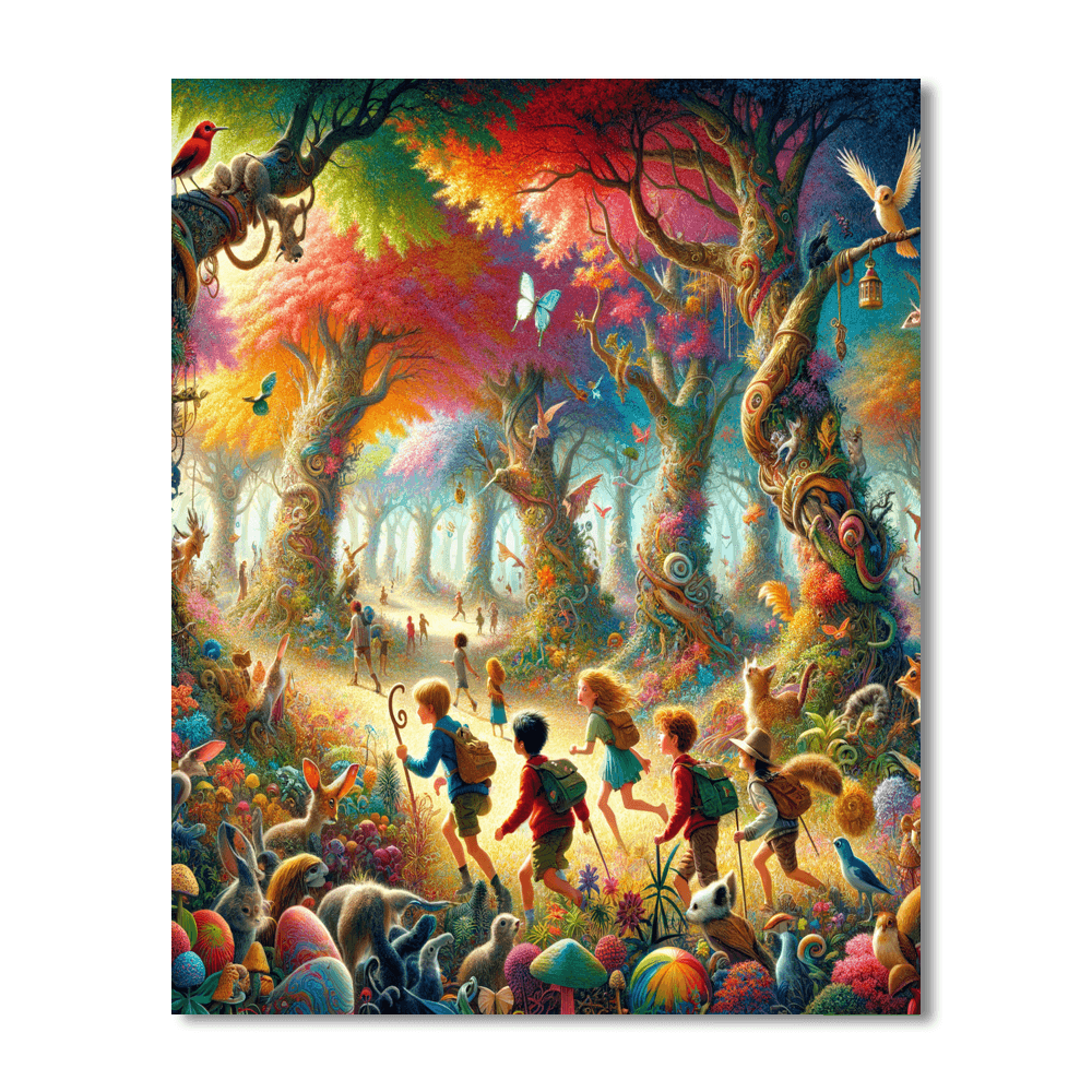 Adventure In The Forest Number Painting