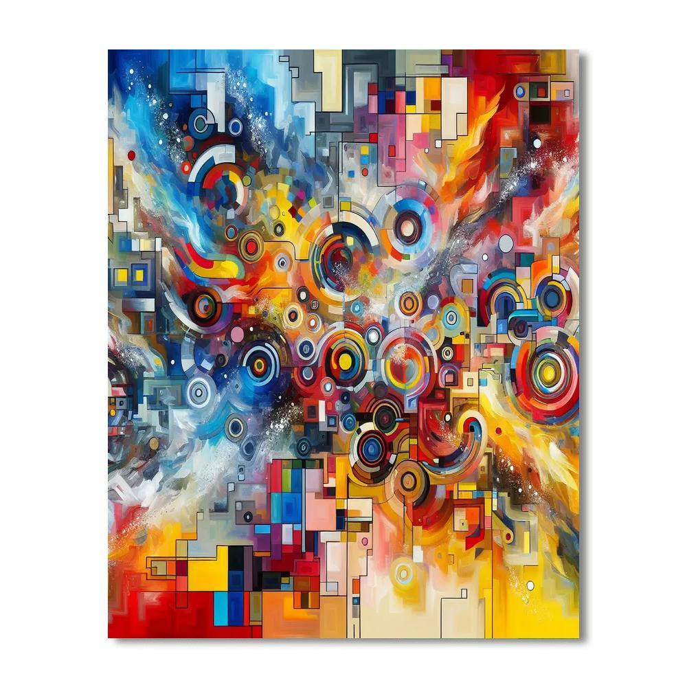 Abstract Dream Colors Paint By Number