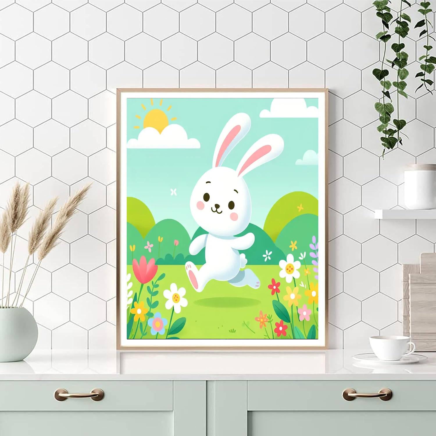 Playful Rabbit Paint By Number