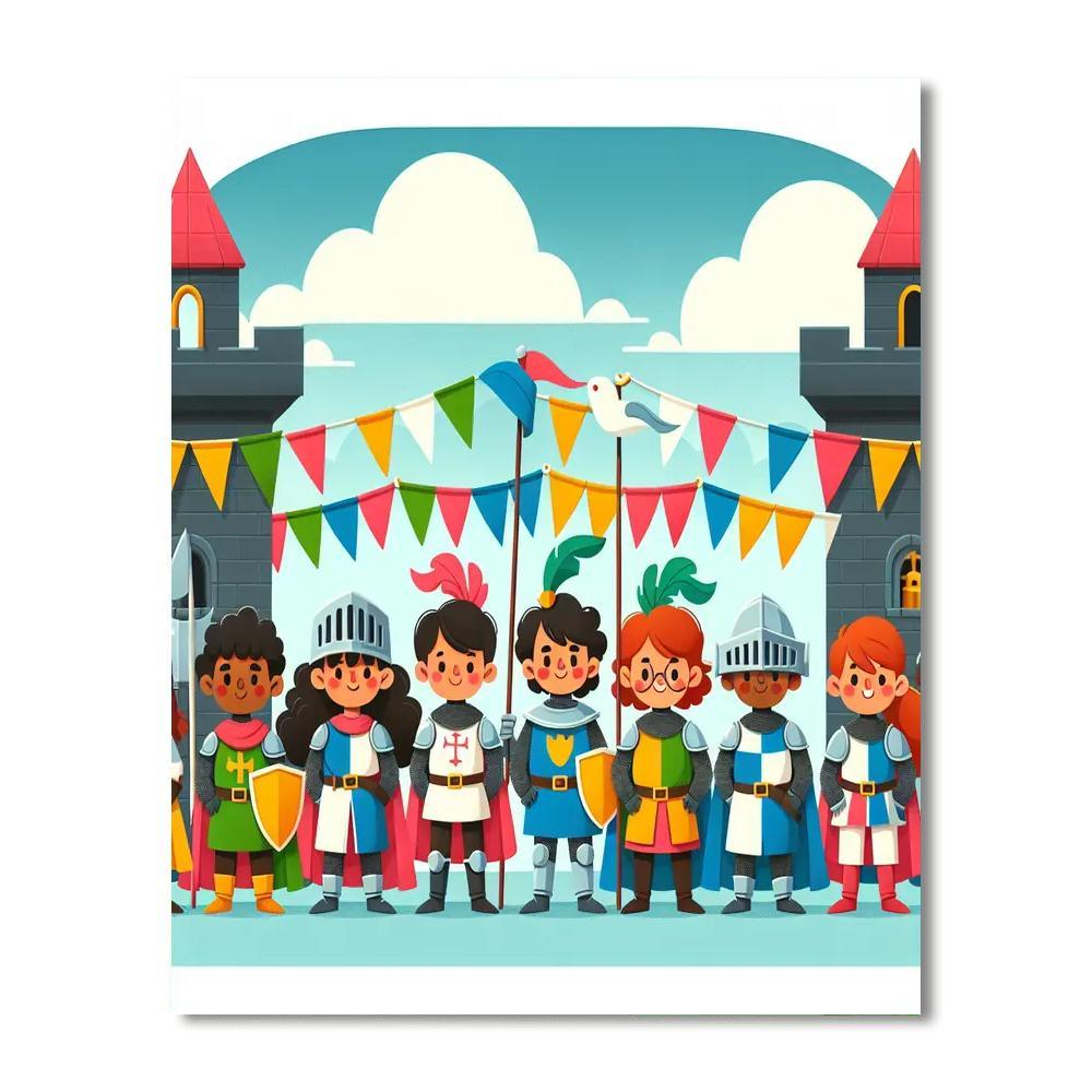Royal Knights Challenge Numbered Painting Kits