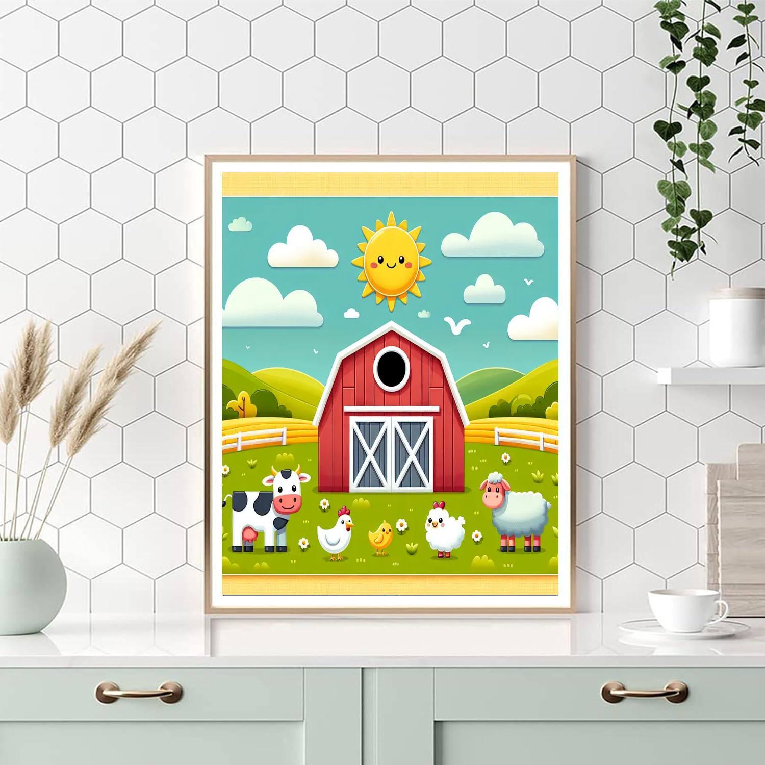 Happy Farmyard DIY Paint By Numbers
