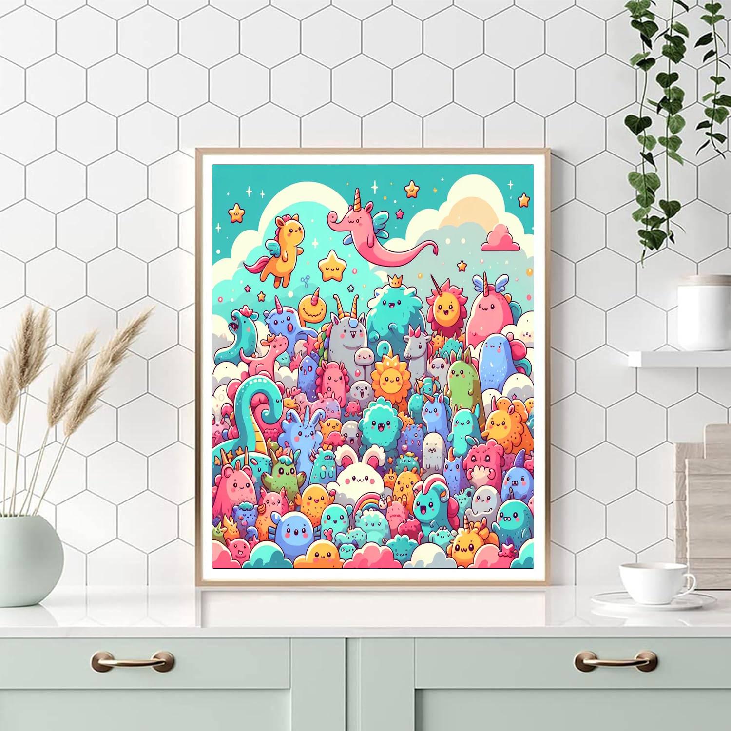 Fun With Monsters Paint By Color