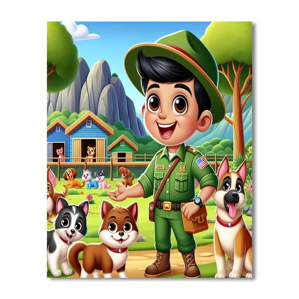 Pet Rescue Ranger Adventure Paint By Numbers Kits
