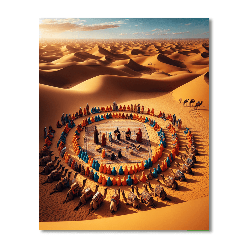 Festival Of The Desert - Morocco Number Painting