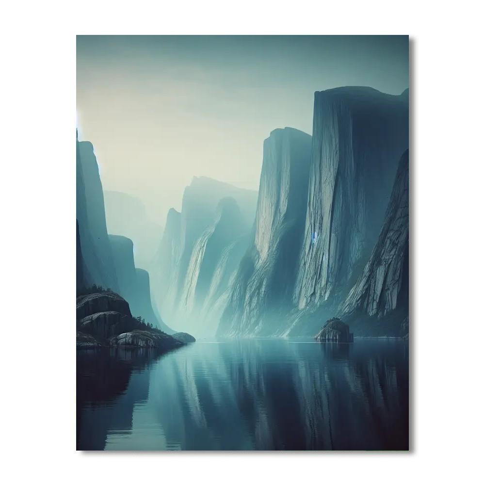 Quiet Nordic Fjord DIY Paint By Numbers