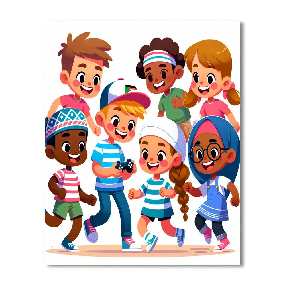 Rainbow Friends Painting Number Kit