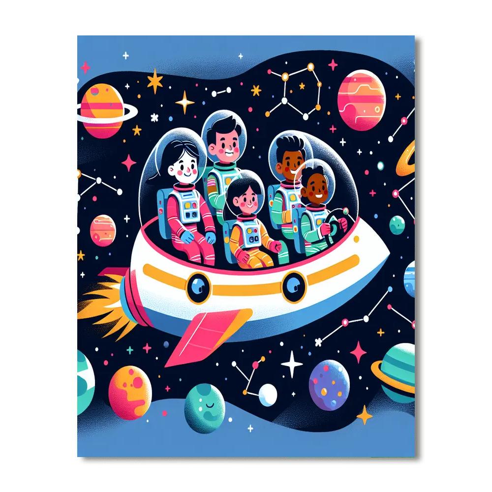 Space Adventurers Journey Paint By Numbers
