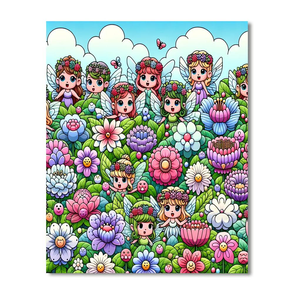 Fanciful Flower Fair Paint By Color