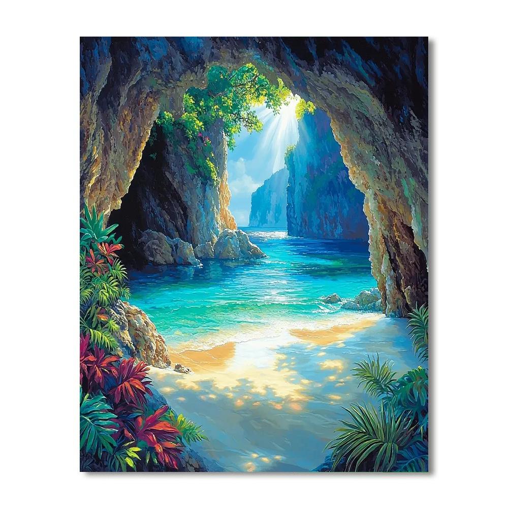 The Hidden Beach Numbered Painting Kits