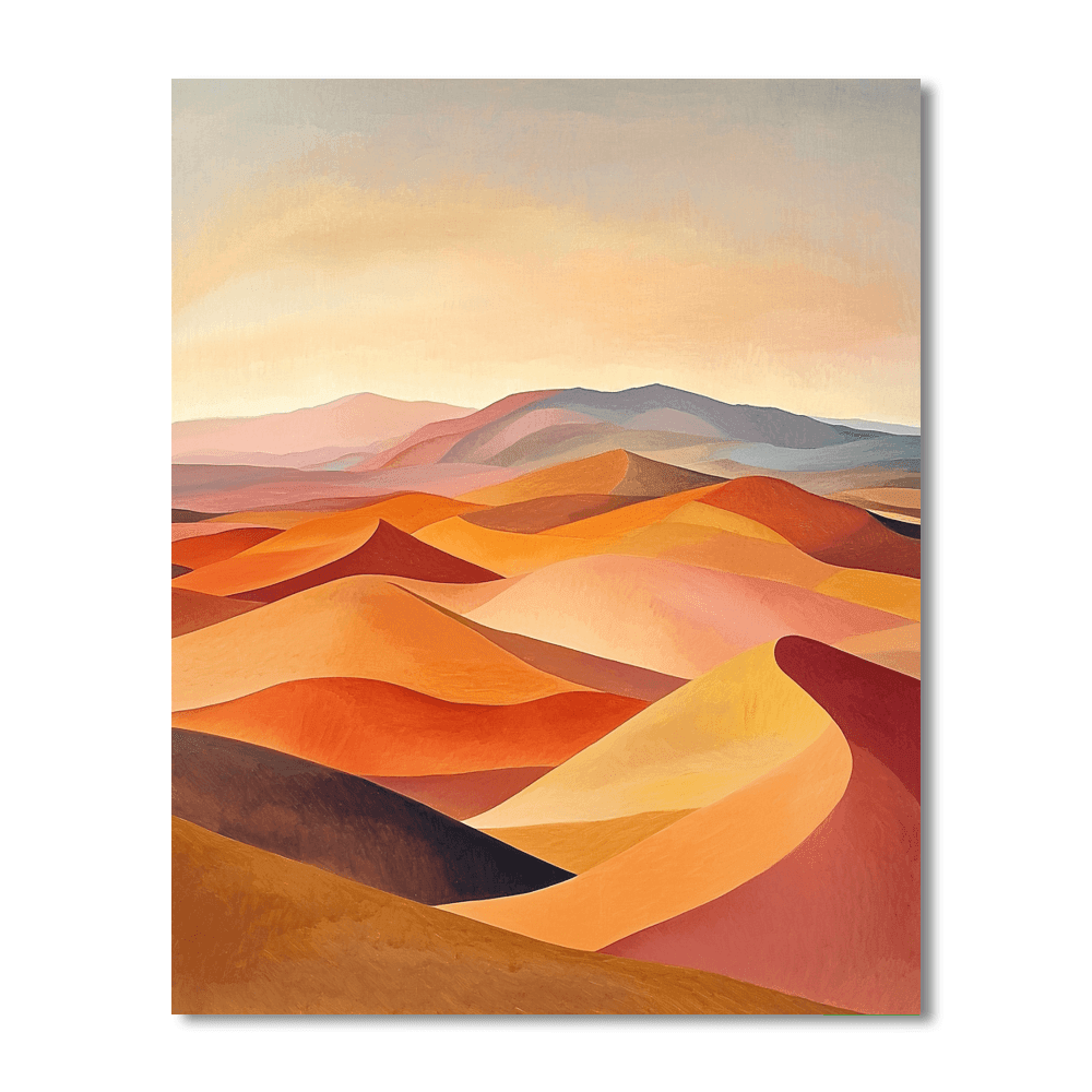 Georgia O'Keeffe Inspired Dreamy Desert Scape  Painting By Numbers Kit