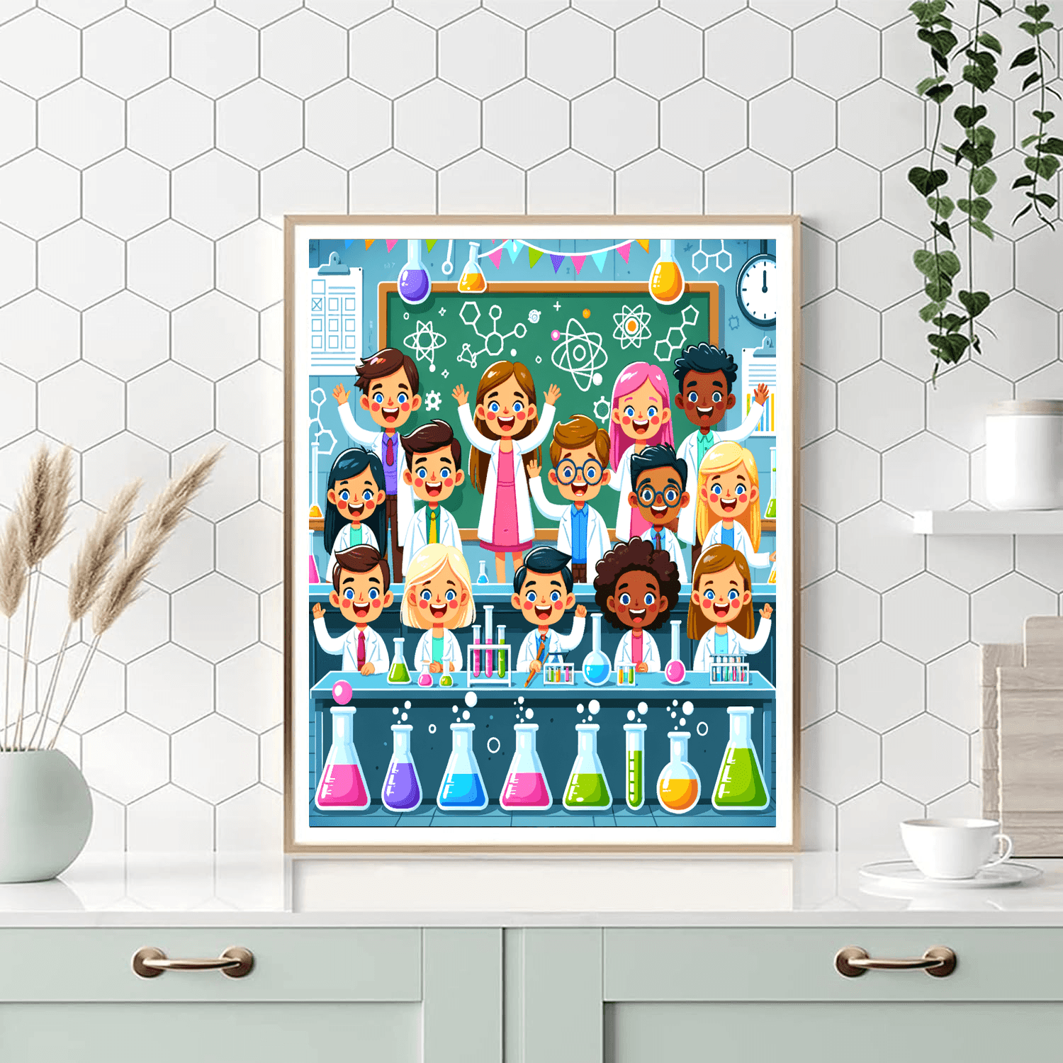 Super Science Laboratory Number Painting