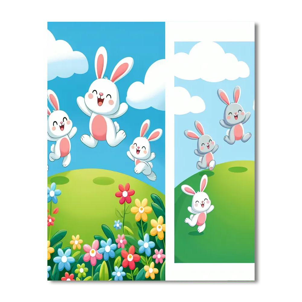 Giggle Bunnies Painting Number Kit