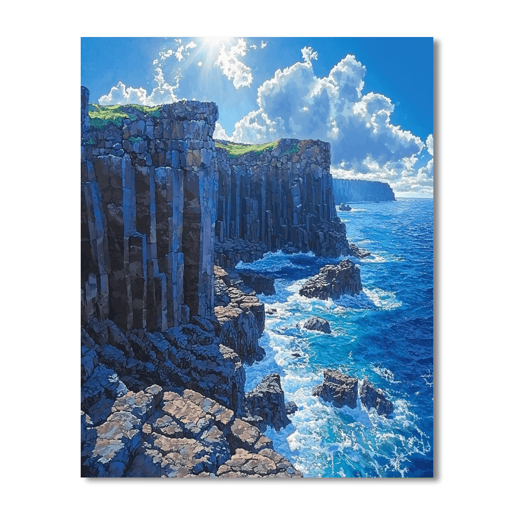 The Giant's Causeway Paint By NumbersThe Giant's Causeway - DIY Painting By Numbers Kit - Image 4