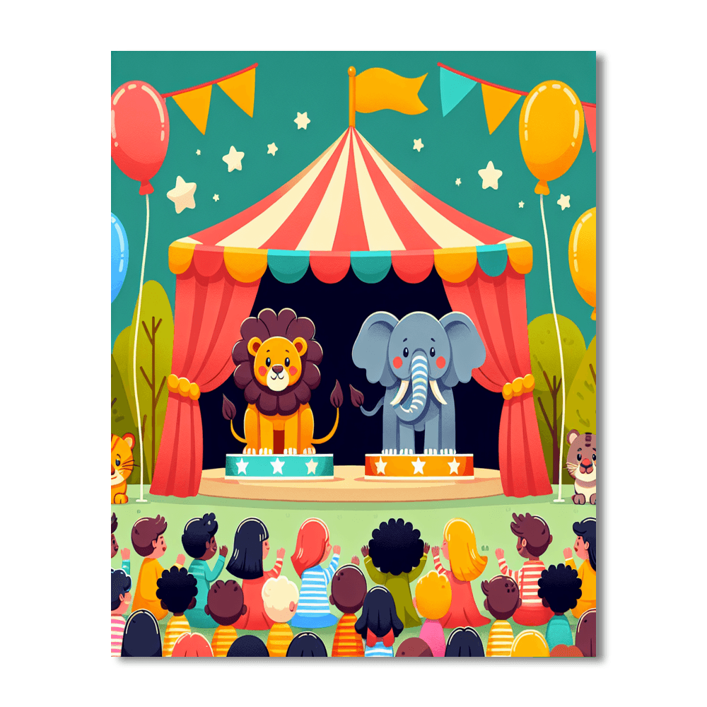Fantasy Circus Extravaganza Number Painting