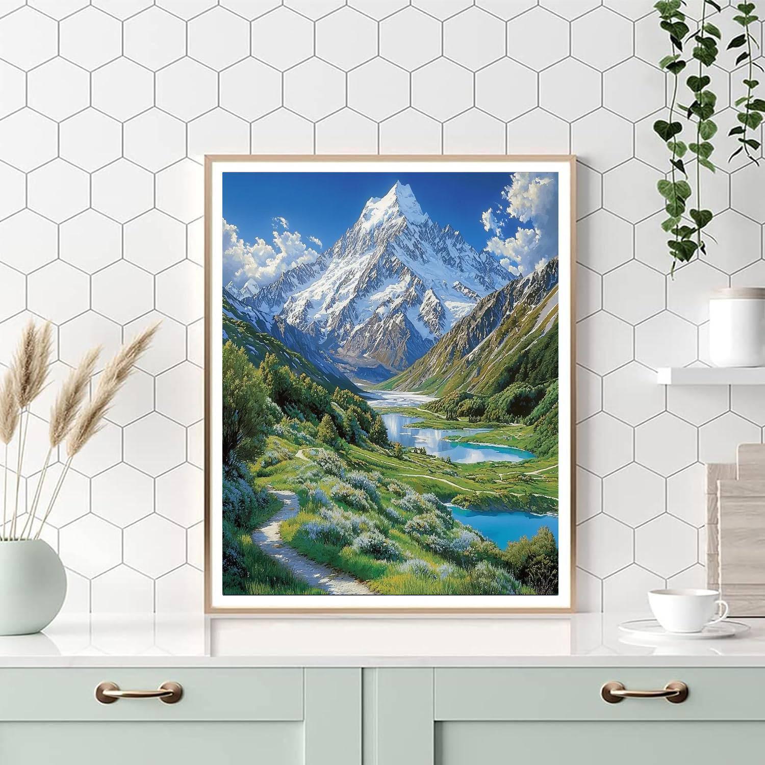 Aoraki Mount Cook National Park - New Zealand Paint By Number