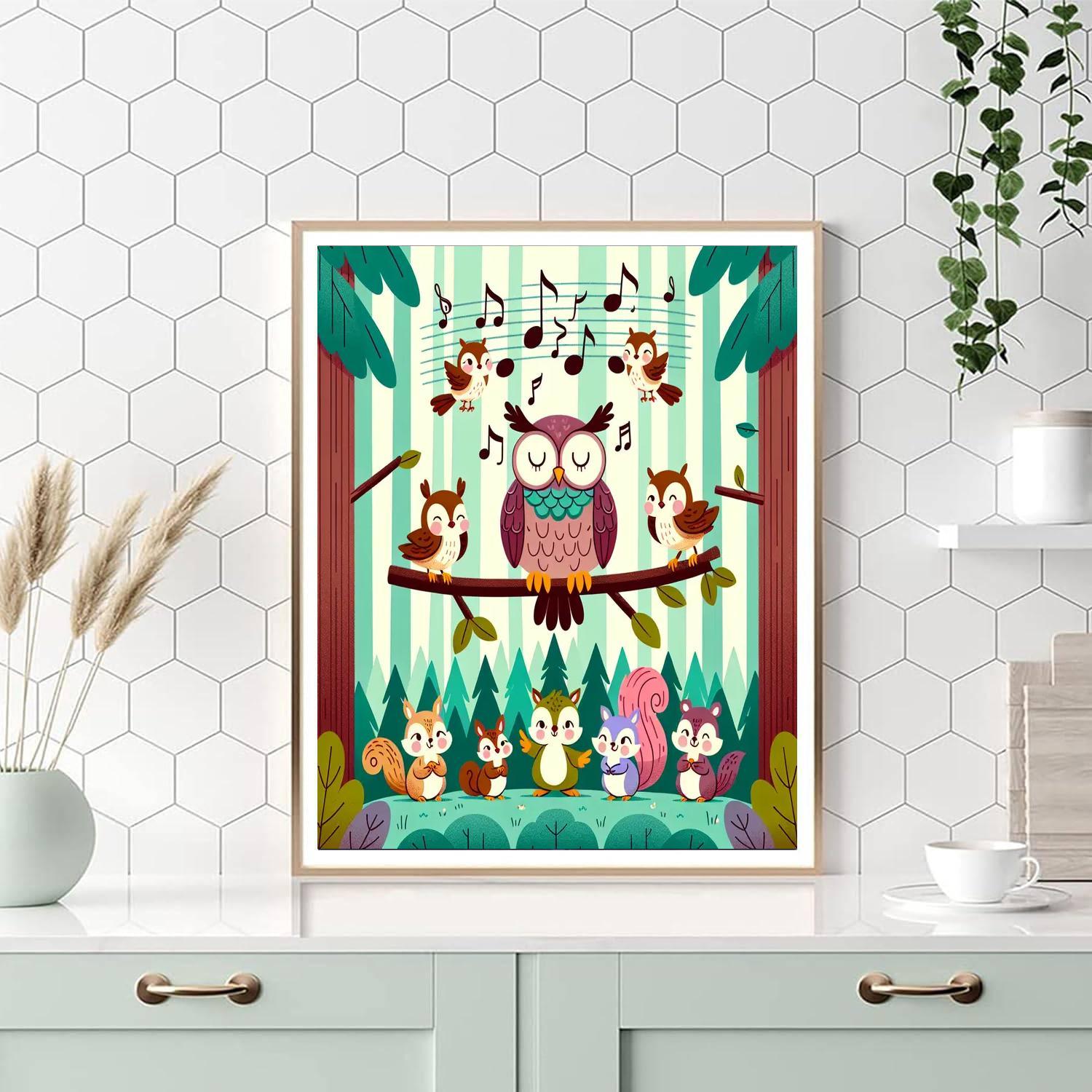 Happy Harmony Hoot Paint By Color