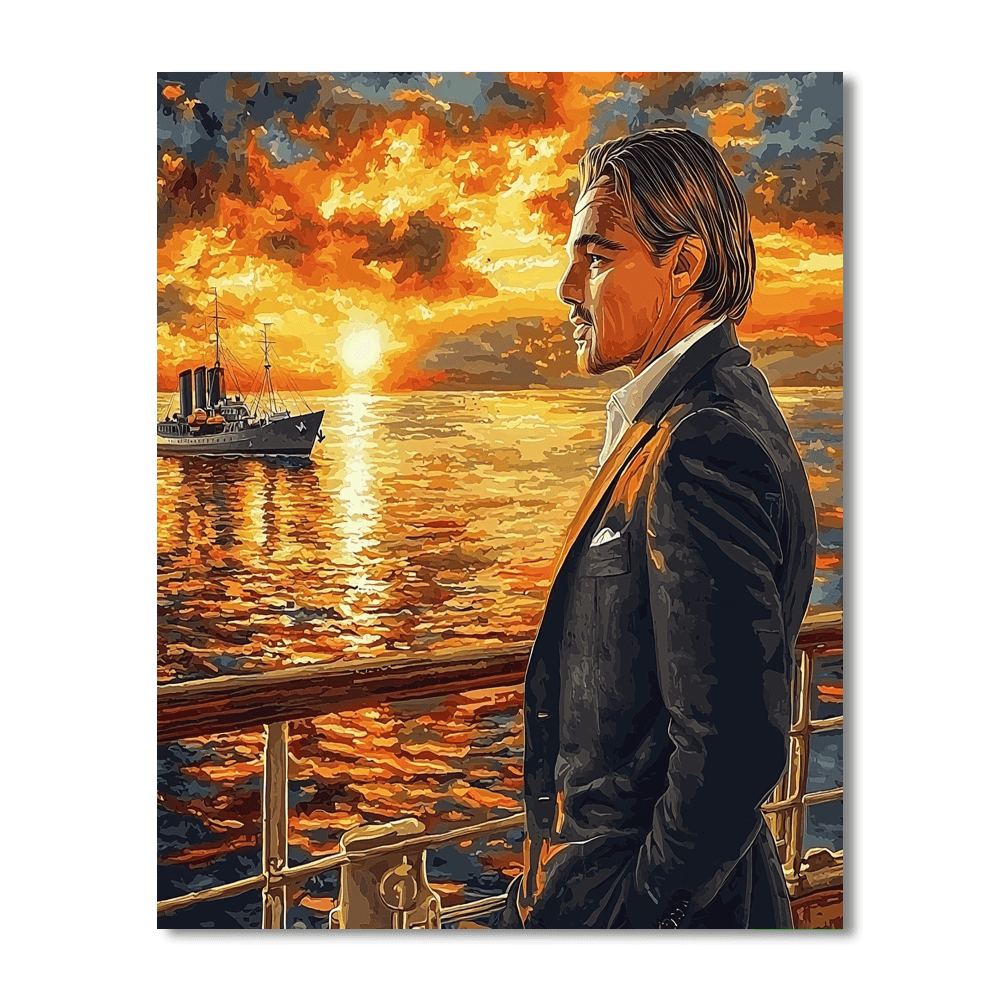 Leonardo Dicaprio: The Navigator Of Titanic Dreams Paint By Number