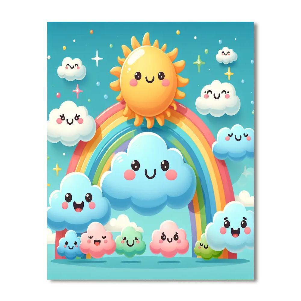 Cuddly Cloud Family Paint By Numbers Kits
