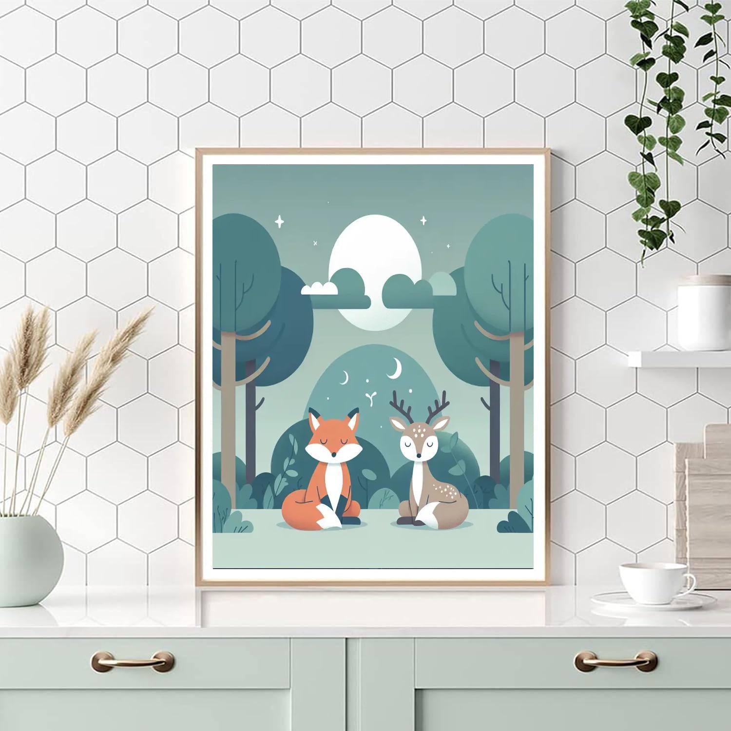 Cozy Woodland Retreat DIY Paint By Numbers