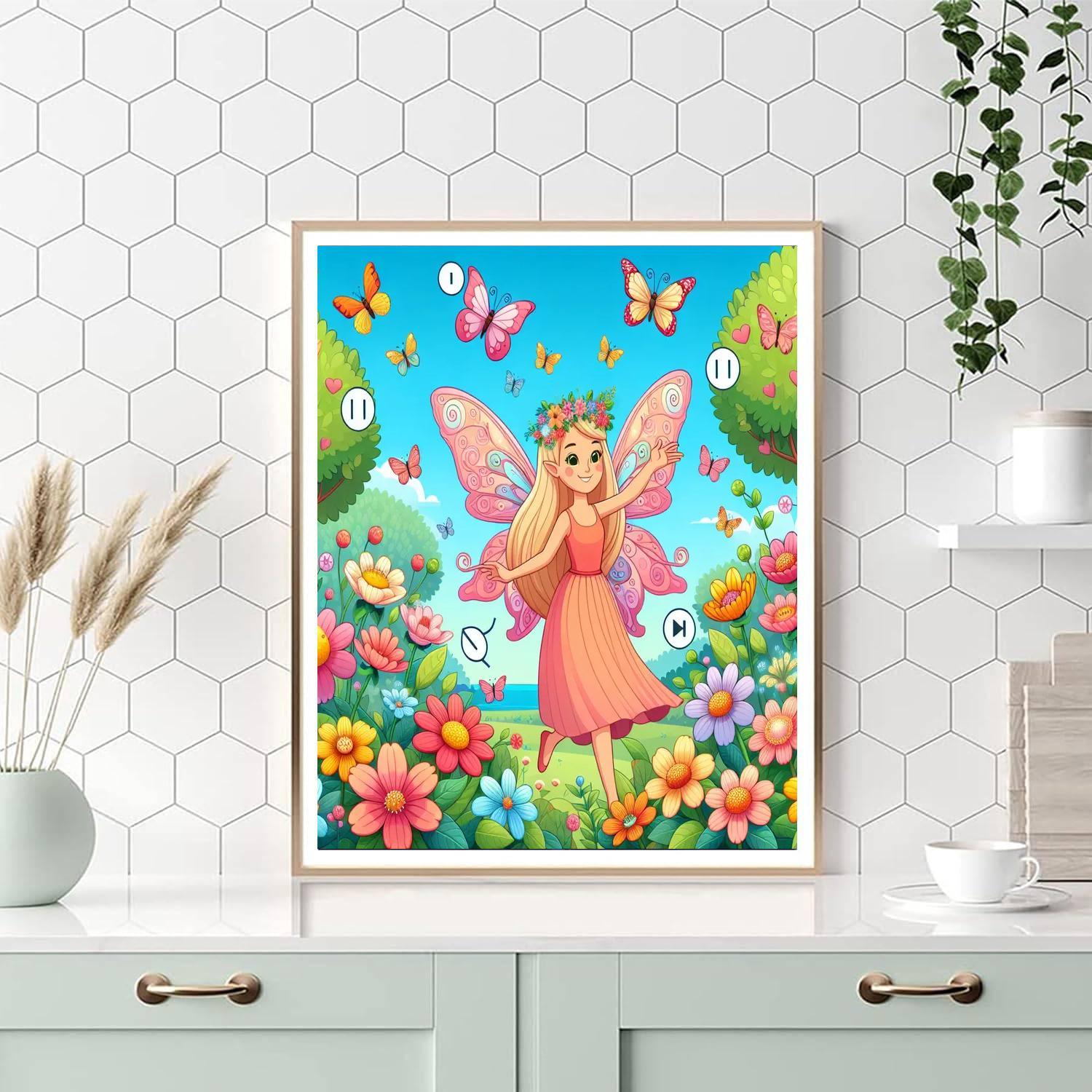Enchanting Garden Fairy Paint By Numbers Kits