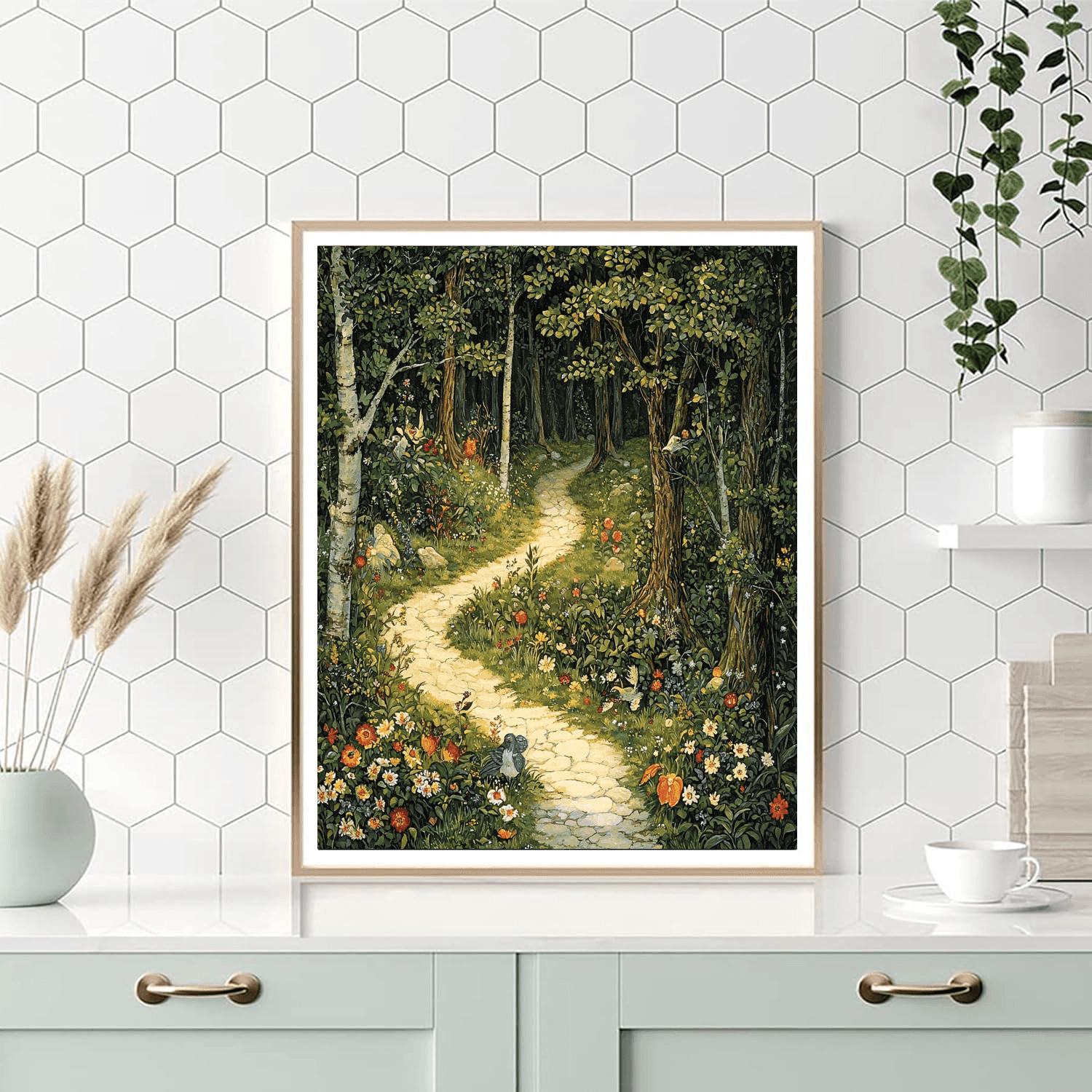 Arthur Rackham Inspired Enchanted Wilderness  Paint By Numbers Art