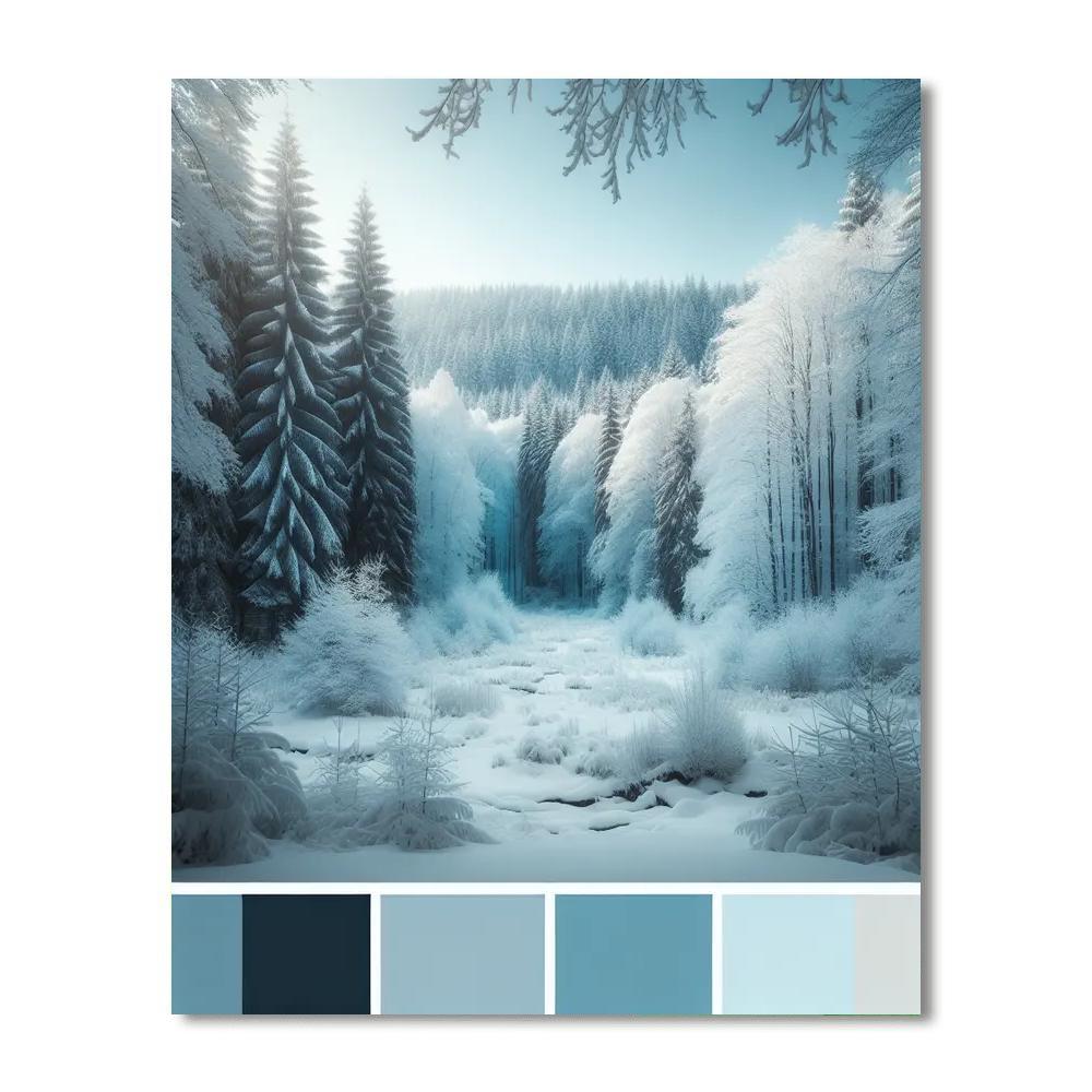 Wintery Woodland Retreat Paint By Number