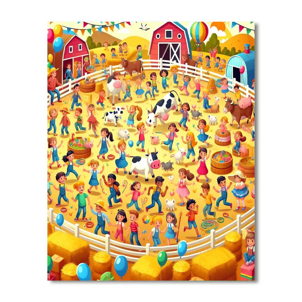 Fantastic Farm Festival Paint By Numbers