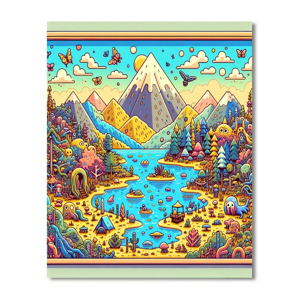 Miniature Worlds Paint By Numbers