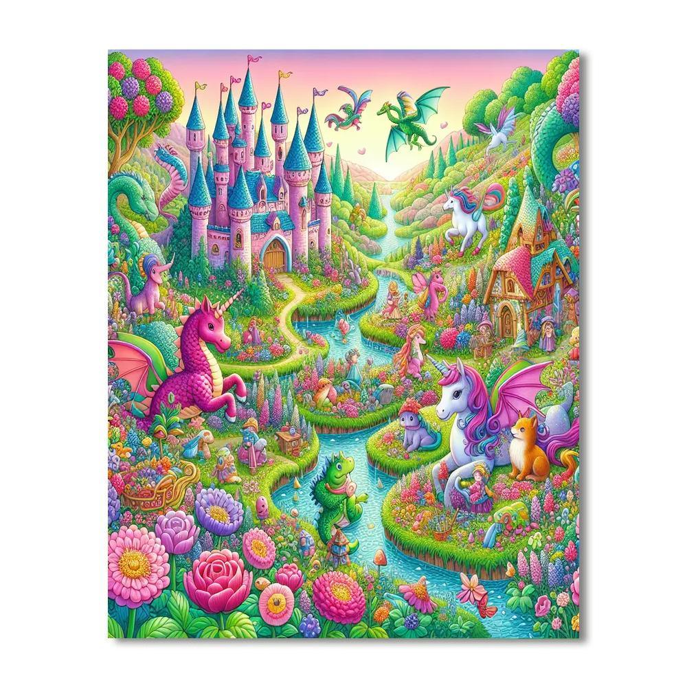 Charming Fantasy Adventures Paint By Color