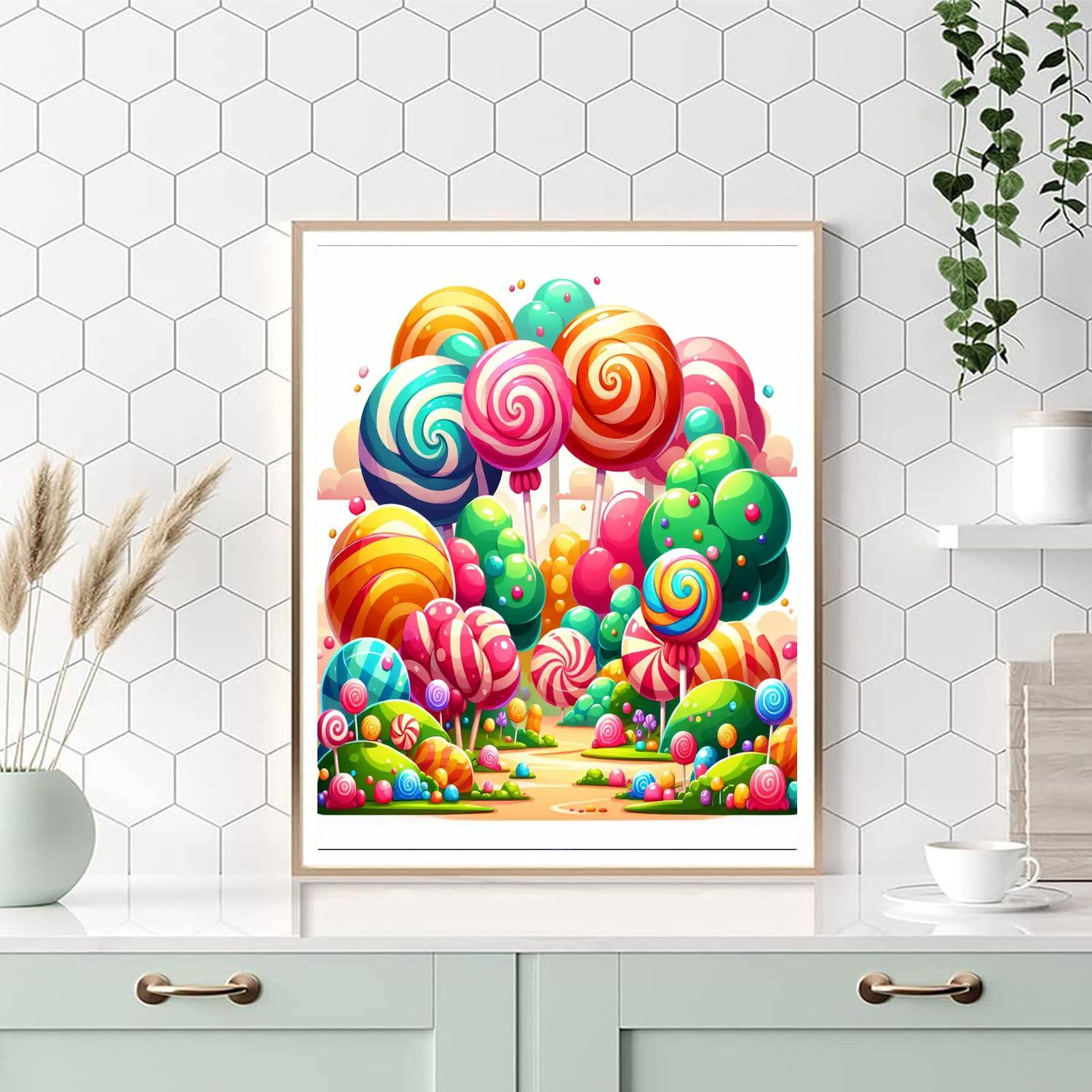 Charming Candyland Dream Number Painting