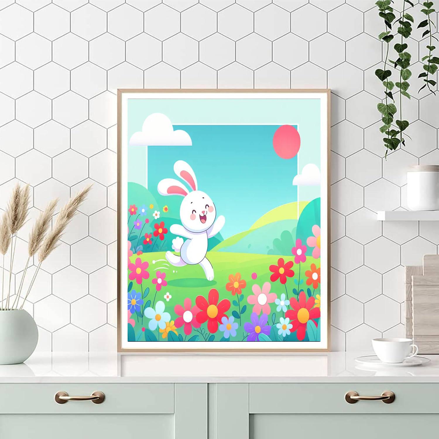 Bouncy Bunny Adventure Painting Number Kit